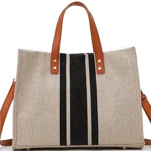 Amazon Tan and Black Women's Tote Bag